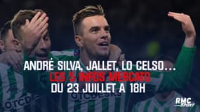 André Silva, Jallet, Lo Celso … les 5 infos mercato du 23 juillet à 18h
