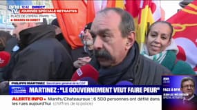 Retraites: Philippe Martinez assure que cette troisième journée de mobilisation est sur "un très haut niveau"