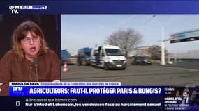 Menaces de blocage du marché de Rungis: Maria Da Silva (vice-présidente de la Fédération des marchés de France) affirme son soutien aux agriculteurs et espère un blocage "avec modération"