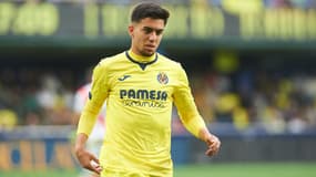 Ilias Akhomach lors d'un match de Liga entre Villarreal et le Rayo Vallecano - le 28/04/2024