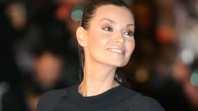 Ingrid Chauvin sur les marches du Palais des Festivals de Cannes en 2008.