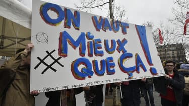 Des militants opposés à la loi El Khomri occupent la place de la République depuis jeudi