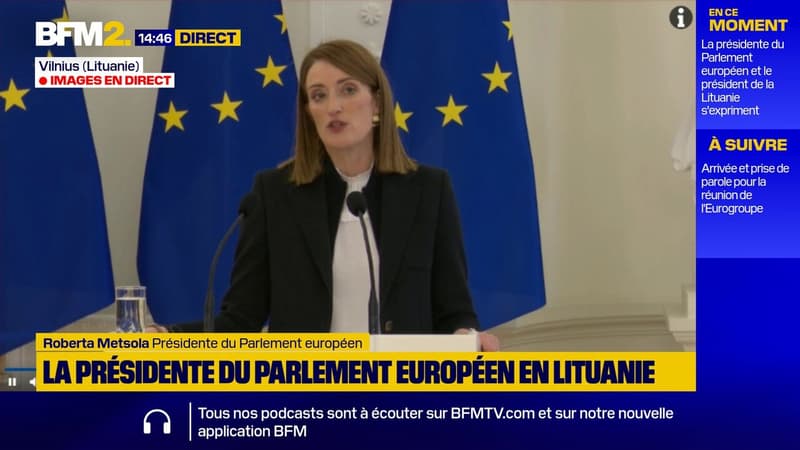 Sécurité: "Beaucoup ont sous-estimé l'Europe", déclare la présidente du Parlement européen