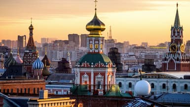 Une partie du Kremlin et la cathédrale de Saint-Basile-le-Bienheureux, le 2 novembre 2017 à Moscou. (Photo d'illustration)