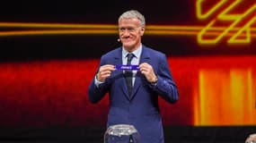 Didier Deschamps lors du tirage au sort de la Coupe du monde féminine en 2018