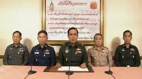 Le général Prayut Chan-O-Cha avait annoncé le coup d'Etat à la télévision thaïlandaise.