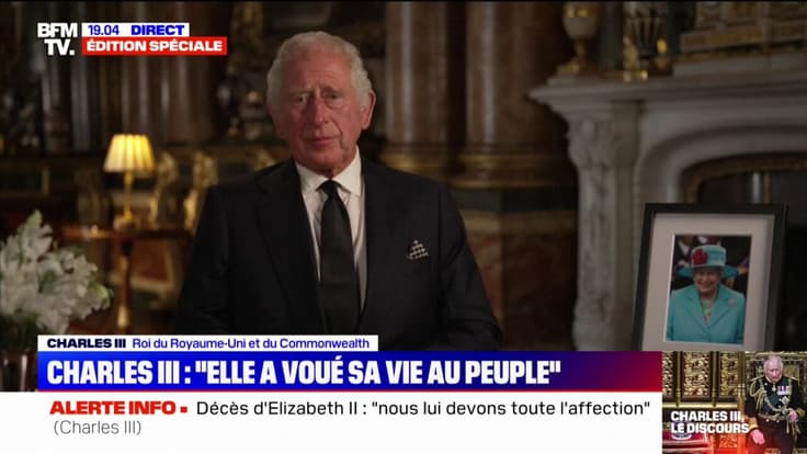 Charles III: "Elizabeth II s'est dévouée à son peuple"