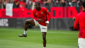 Moise Bombito avec l'OGC Nice, le 10 mai 2025.