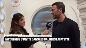 L'Iconic reportage: Jacquemus s'invite dans les vitrines des Galeries Lafayette 17/03/23