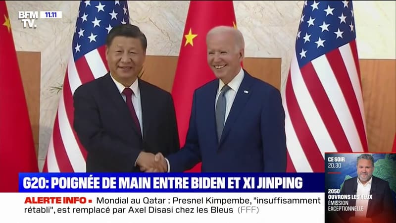 Les images de la poignée de mains entre Joe Biden et Xi Jinping au G20