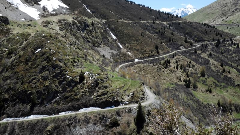 La descente du col de Sarenne