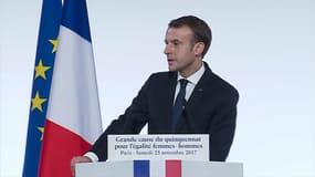 Le budget du ministère de l'Égalité entre les hommes et les femmes va être augmenté de 13%, annonce Emmanuel Macron