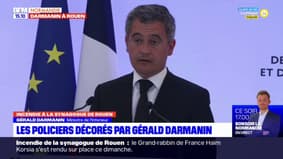Synagogue de Rouen: Gérald Darmanin veut réaffirmer que "les remparts de l'État sont solides"