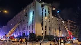L'incendie s'est déclaré au sixième étage d'un immeuble d'habitation.