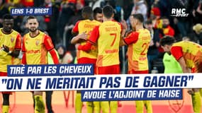 Lens 1-0 Brest: "On ne méritait pas de gagner" avoue l'adjoint de Haise