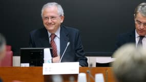 Le président du CSA Olivier Schrameck et le président de la commission des affaires culturelles Patrick Bloche