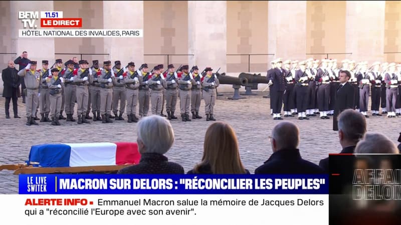 La Marseillaise entonnée lors de l'hommage national à Jacques Delors