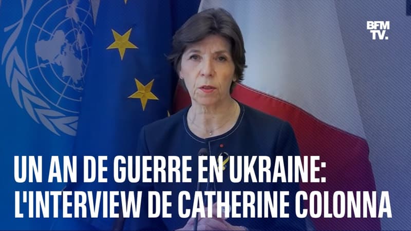 L'interview de la ministre des Affaires Étrangères, Catherine Colonna, après un an de guerre en Ukraine