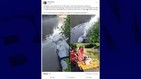 Les pompiers de Saverne ont été épaulés par les spécialistes en secours nautiques et l'unité "manœuvres de force" de Strasbourg.