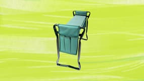 Ce tabouret de jardin avec son sac intégré est à moins de 35€ et noté 4,6/5
