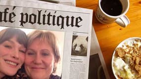 Nadine Morano et Carla Bruni ont pris la pose mardi soir à Nancy.