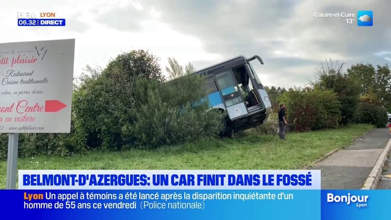 Rhône: cinq enfants blessés dans un accident de car scolaire à Belmont-d'Azergues