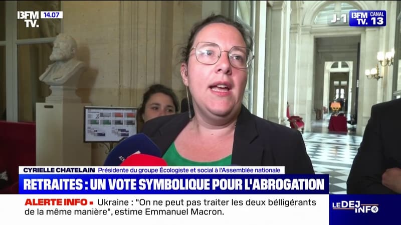 Cyrielle Chatelain, présidente du groupe Écologiste et social: 
