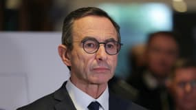 Le ministre de l'Intérieur, Bruno Retailleau, à Lognes en Seine-et-Marne le 7 février 2025 