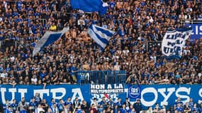 Les supporters de Strasbourg à La Meinau, 29 septembre 2023
