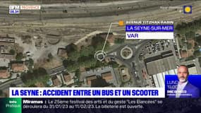La-Seyne-sur-Mer: accident entre un bus et un scooter