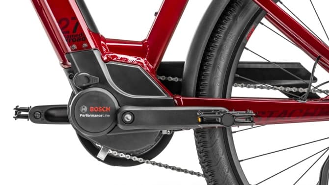 Le Moustache Samedi 27 XRoad est équipé d'un moteur Bosch Performance Line