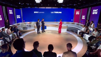 Jean-Christophe Tortora et Arnaud de Courcelles présentent le pôle BFM Business et La Tribune