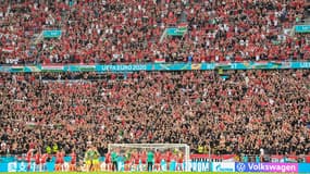 Les supporters de la Hongrie, à Budapest le 15 juin 2021