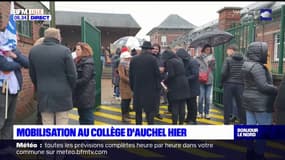Pas-de-Calais: grève des enseignants au collège d'Auchel, déçus par l'Éducation nationale