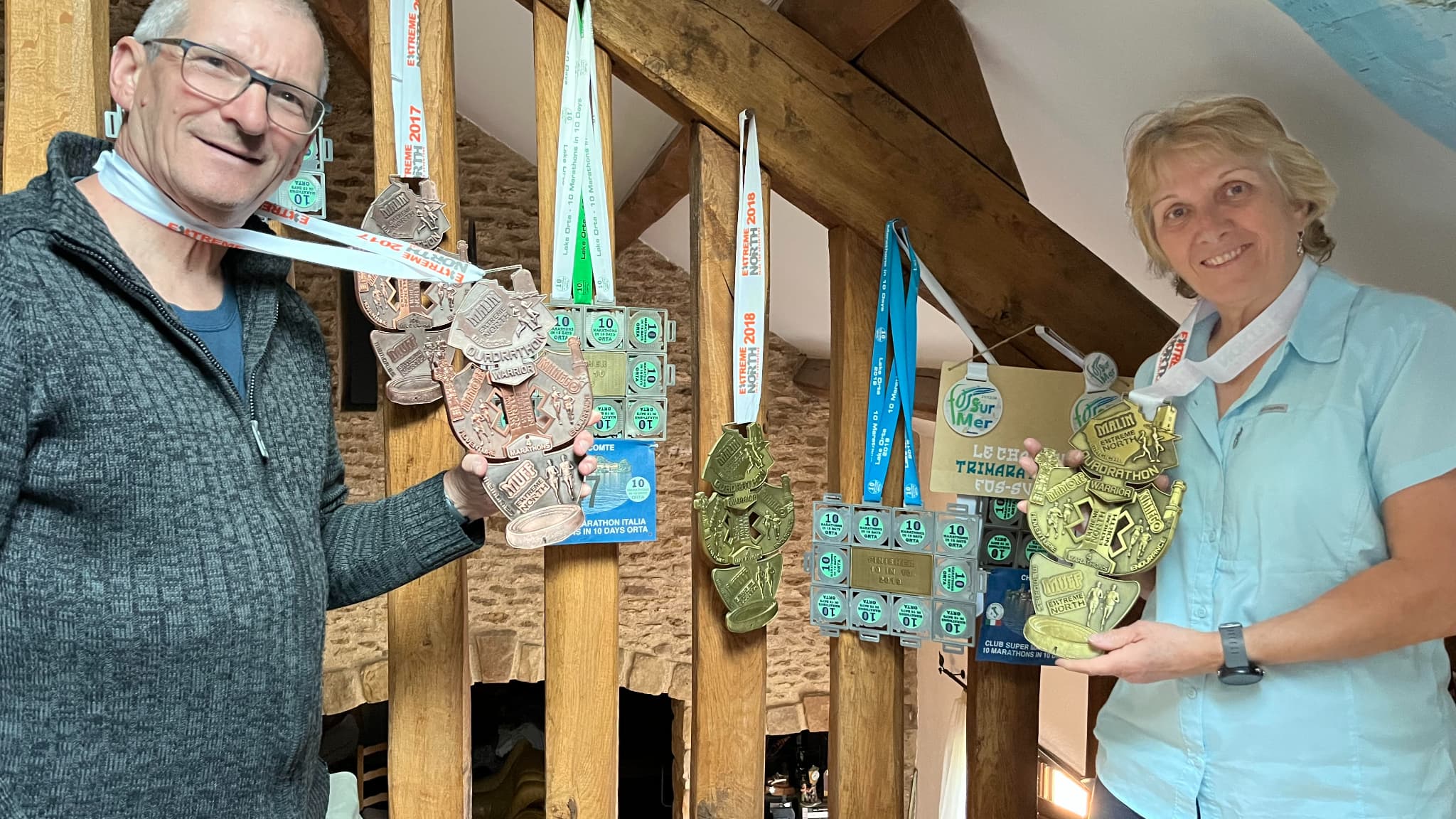 Pascal et Chantal participent au 48e marathon de Paris dimanche 13 avril. A eux deux, ce couple de l'Essonne cumule 1.500 marathons.