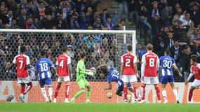 Le raté de Galeno qui a trompé tout le monde... même la sono du stade lors de Porto-Arsenal (1-0, 8e aller de Ligue des champions), le 21 février 2024