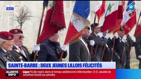 Lille: deux jeunes Lillois félicités lors de la cérémonie annuelle de la Sainte-Barbe