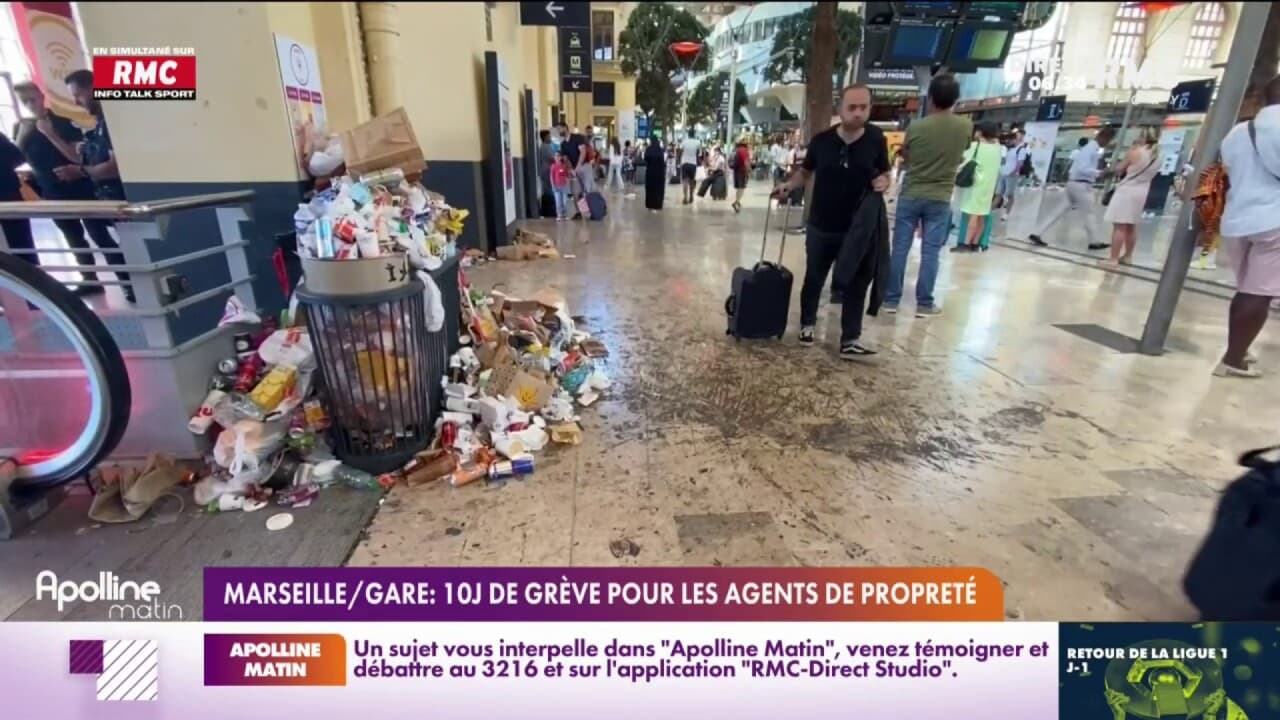 Gare de Marseille: les agents de propreté en grève depuis 10 jours