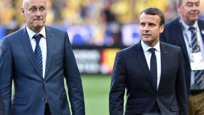 Bernard Laporte et Emmanuel Macron