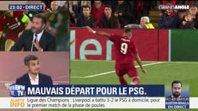 Ligue des Champions: le PSG s'incline face à Liverpool