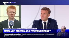 Adrien Quatennens estime qu'"Emmanuel Macron n'a pas donné à voir une once de réinvention"