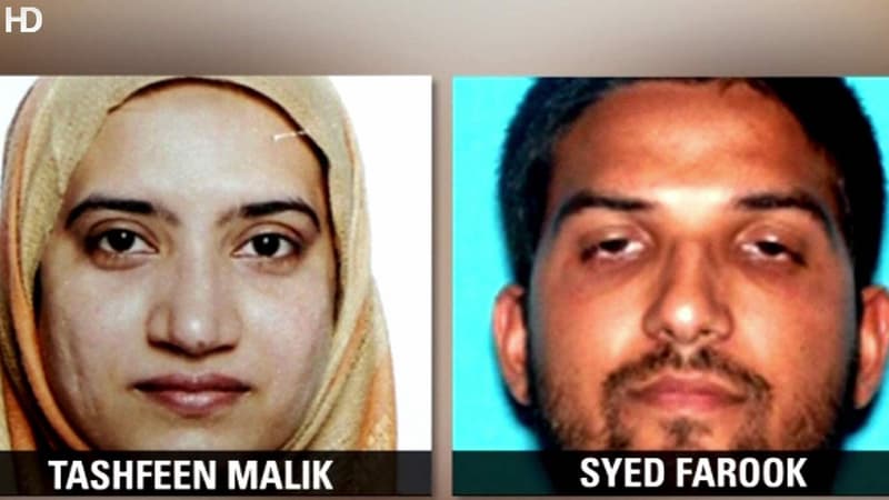 Les auteurs présumés de la tuerie de San Bernardino en Californie aux Etats-Unis.