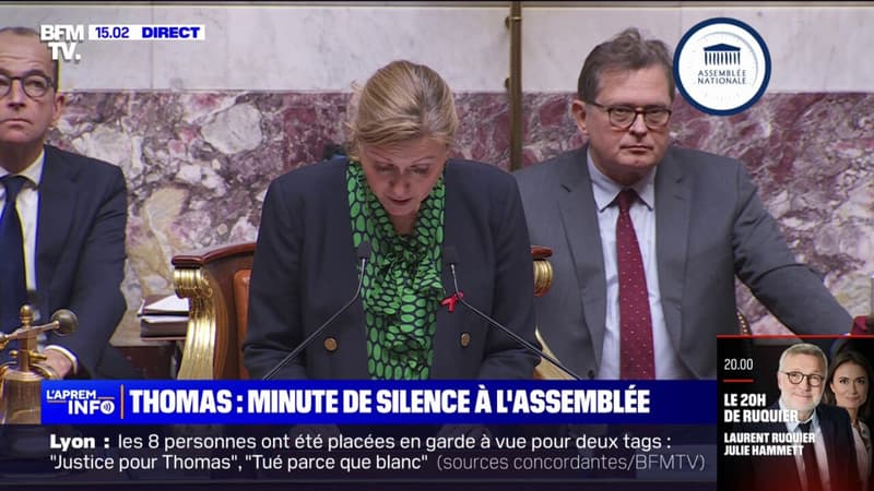 Thomas tué à Crépol: l'Assemblée nationale observe une minute de silence