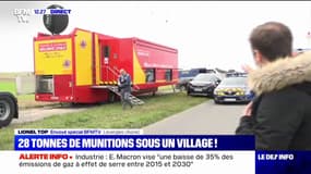Déminage dans un village de l'Aisne: le préfet évoque "28 tonnes d'obus, dont 3,5 tonnes de matières explosives"