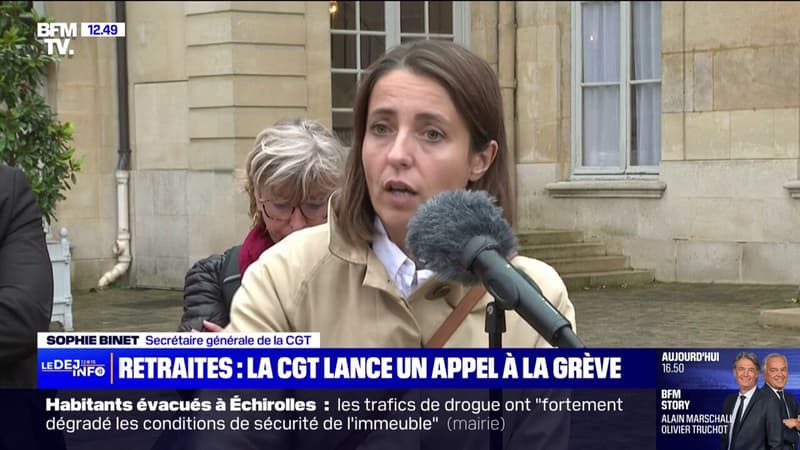 Retraites: Sophie Binet (CGT) lance un appel à la grève et à la manifestation le 1er octobre