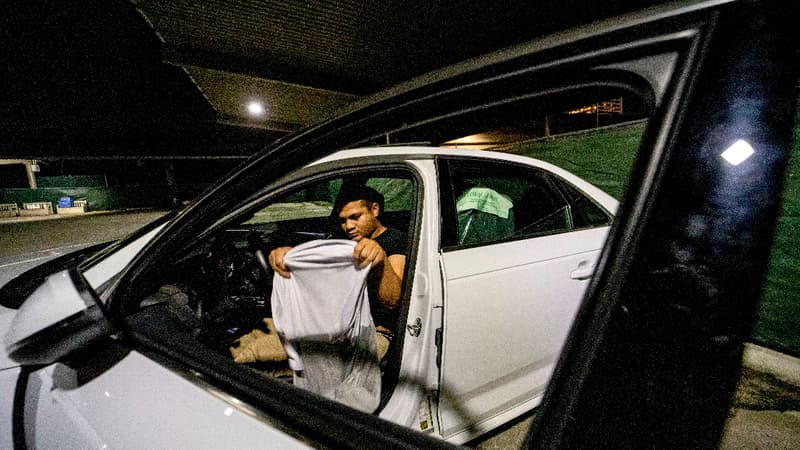 Faute de logement, les sans-abri de Californie investissent les parkings