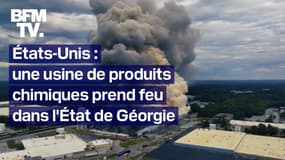 Un incendie ravage une usine de produits chimiques dans l'État de Géorgie, aux États-Unis