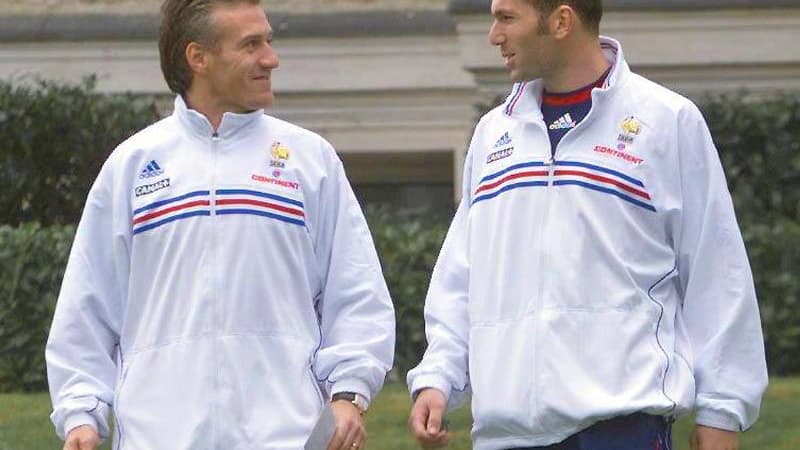 Didier Deschamps et Zinedine Zidane en équipe de France, en 1999