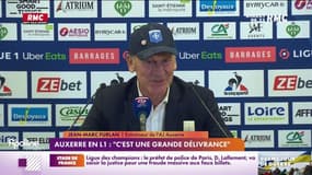 Auxerre en Ligue 1 : "une grande délivrance" pour l'entraîneur Jean-Marc Furlan