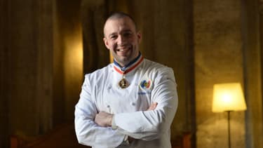 Le chef cuisinier de l'Elysée Guillaume Gomez, le 11 mars 2015 à Rome.